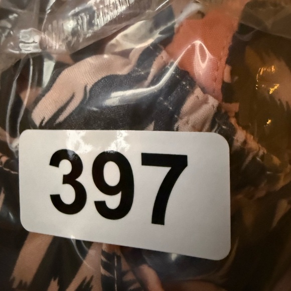 English Factory Womens XS Ikat Maxi Dress Orange Black Tiered Ruffle Sleeve - Picture 15 of 15